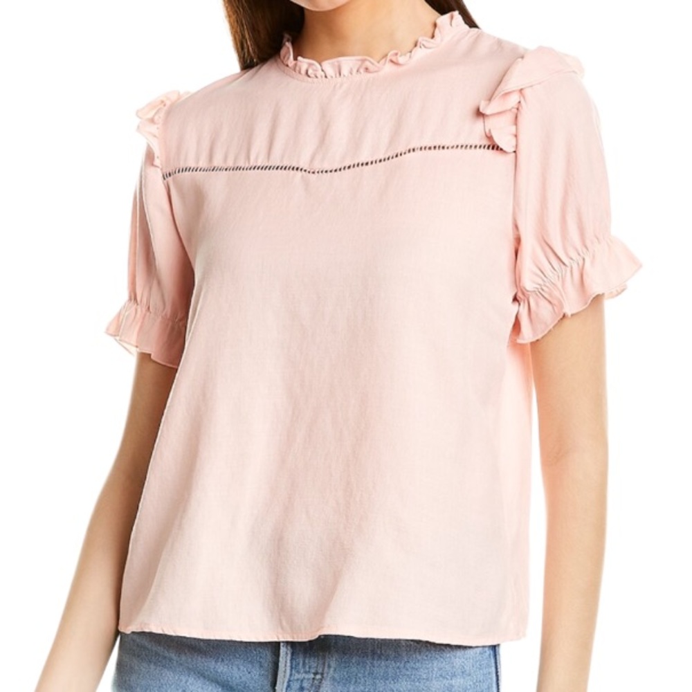 Aiden Ruffle Top SZ L NWT